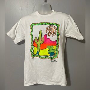 VTG Laughlin Nevada T Shirt sz L Southwest Arlene Frances Neon Single Stitch USA